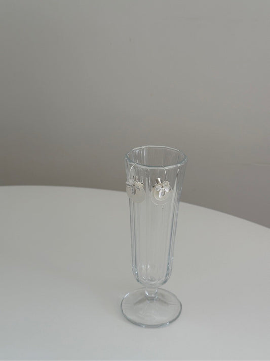 Lilac Flower Capiz Shell Earrings - Lumivault