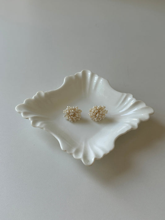 Freshwater Pearl Cluster Earrings