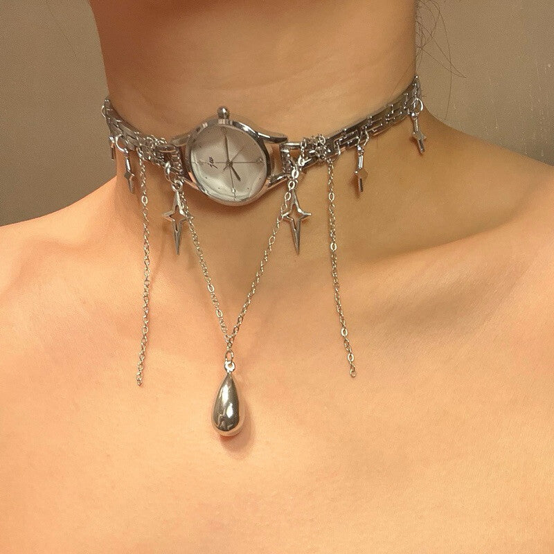 Handmade Watch Remake Star Choker