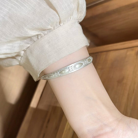 Garlic Bubble Beads Silver Bracelet