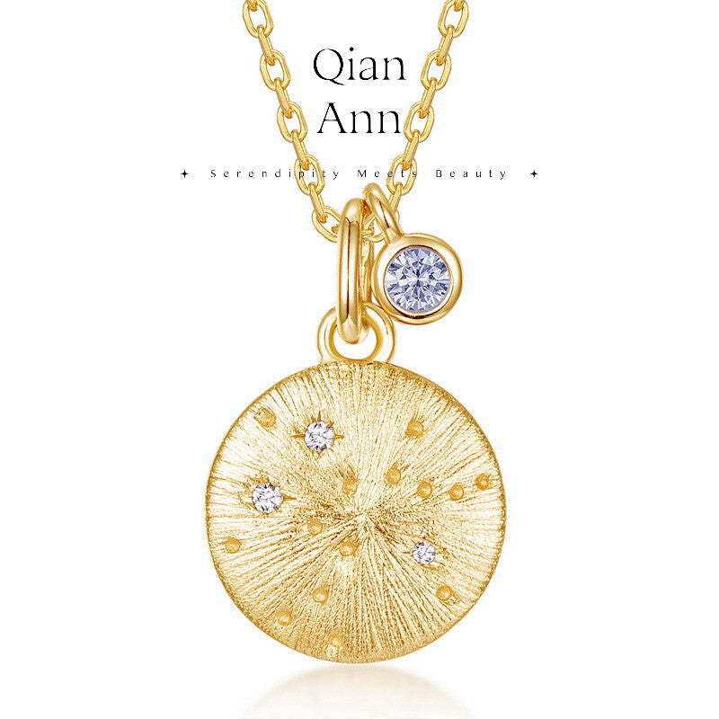 Birthstone Constellation Necklace,Sagittarius - Tanzanite (11.22-12.21),Lumivault.