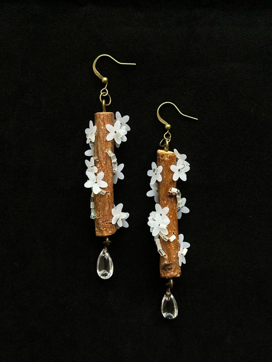 Mountain Garden Plum Blossom Earrings