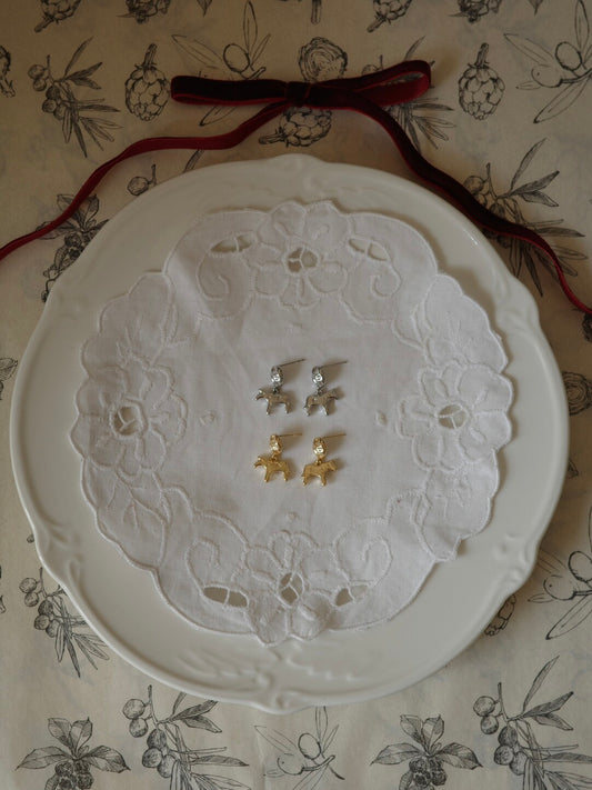 Dala Horse Star Drop Earrings