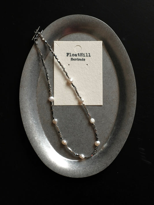 Floating World Baroque Pearl Beaded Necklace