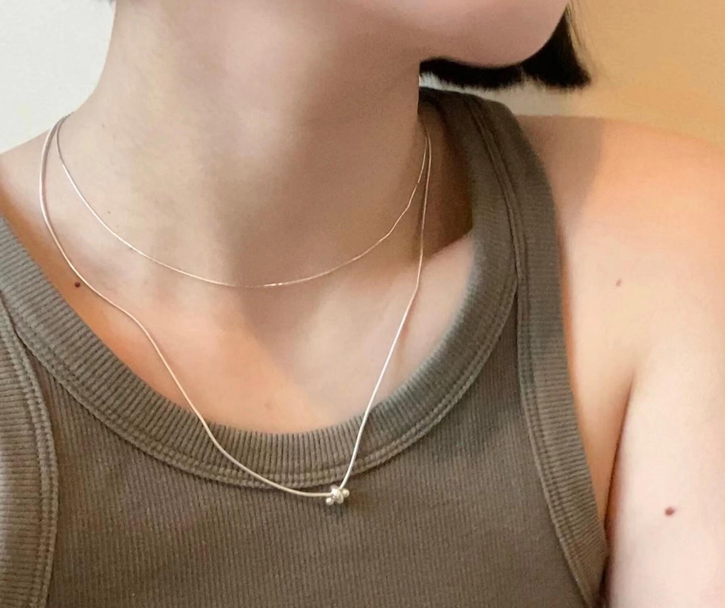 925 Sterling Silver Adjustable Chain Necklace - Lumivault