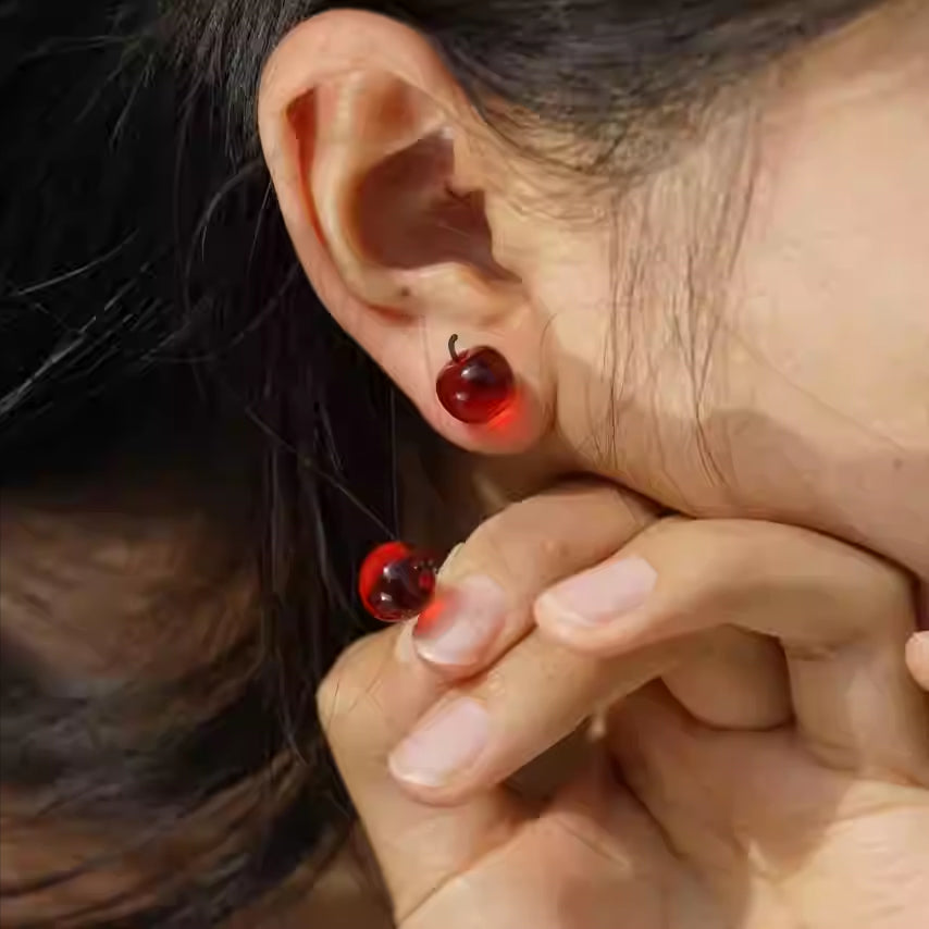 Apple Joy Glass Earrings