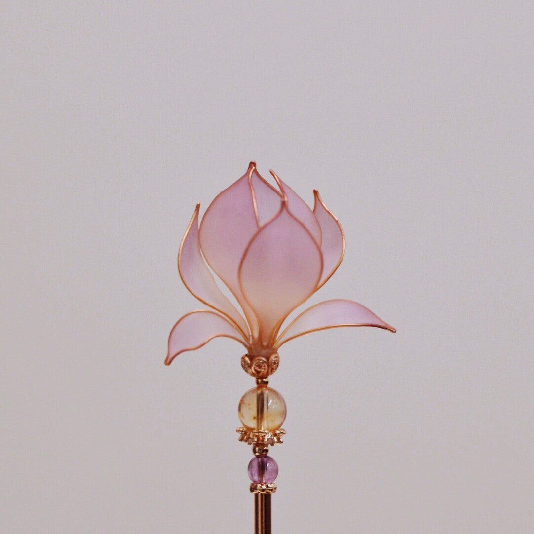 「Chinoiserie」Magnolia Hairpin - Lumivault