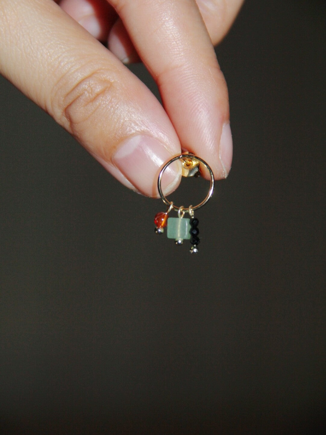 Chinoiserie Minimalist Square Circle Earrings