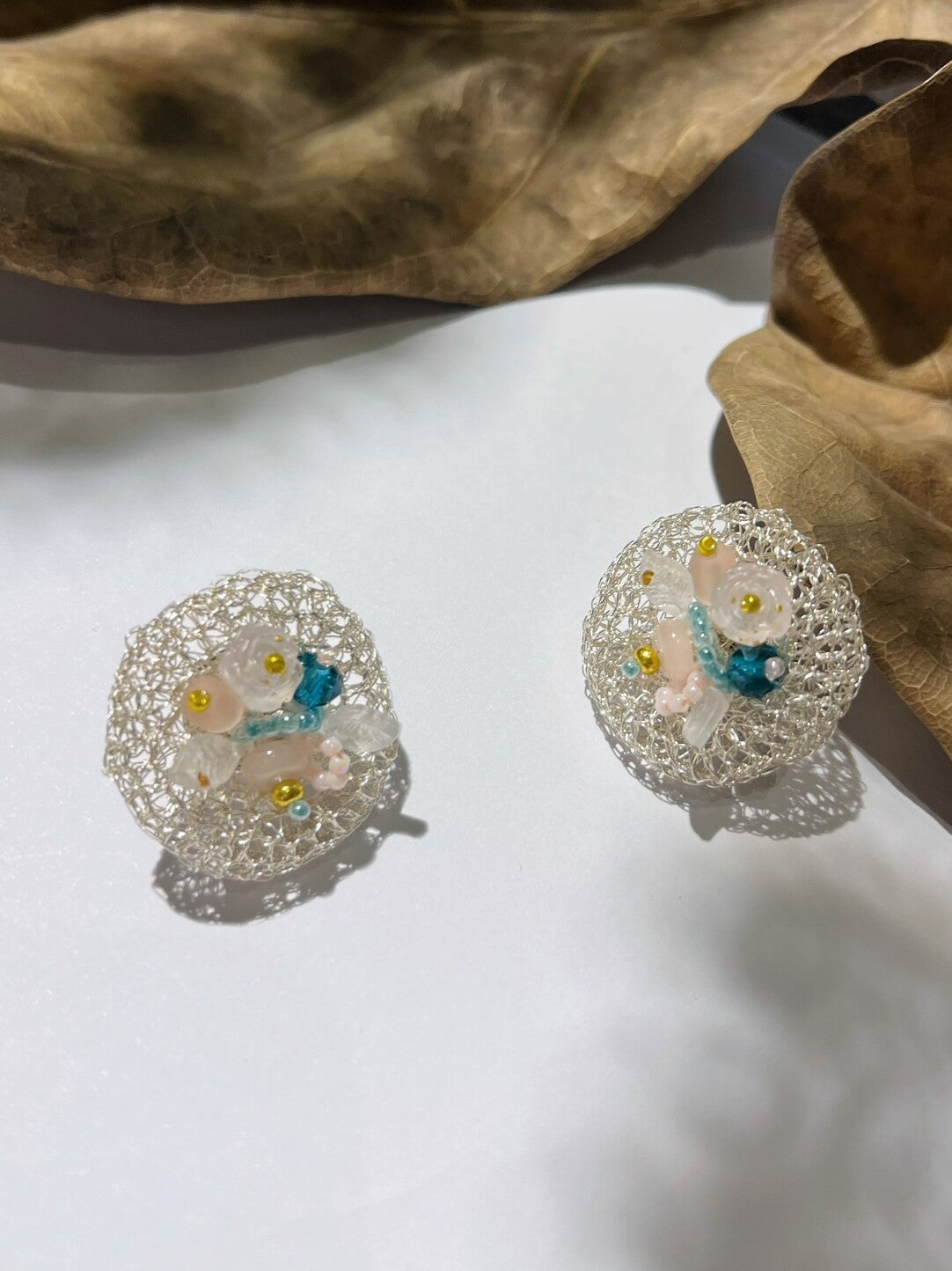 Garden Cipher Woven Earrings