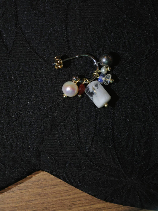 Handmade Edelweiss Beaded Earrings