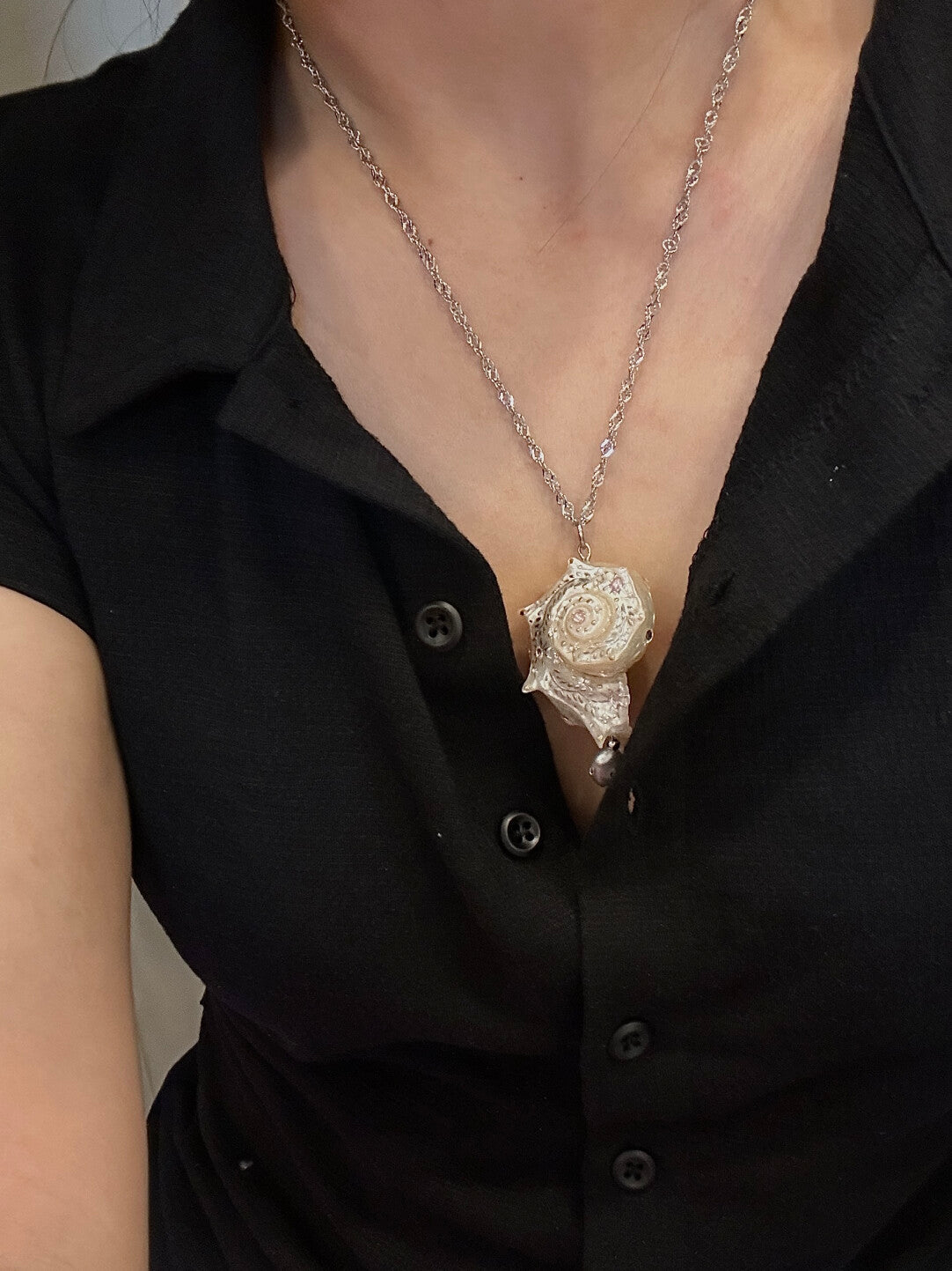 Handmade Starry Conch Necklace