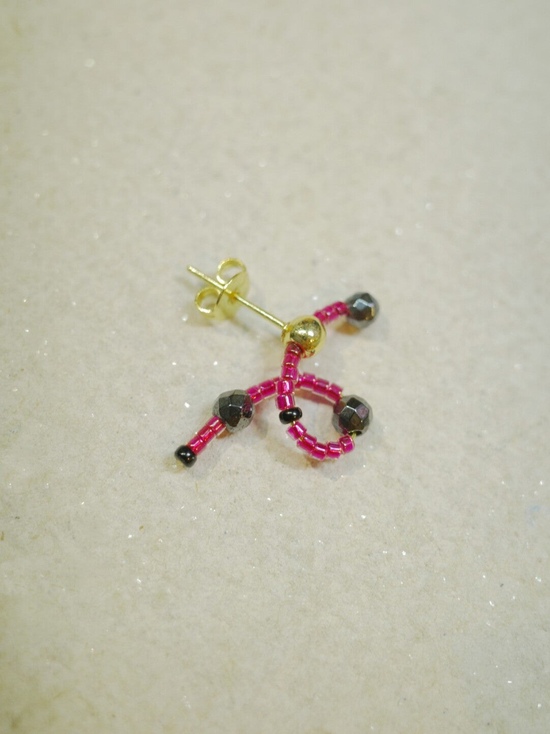Mini Pink Knot Stud Earrings