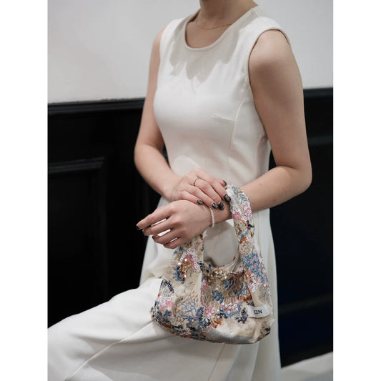 Palace Style Sequin Velvet Handbag - Lumivault