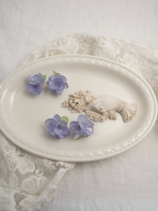 Purple Hydrangea Earrings