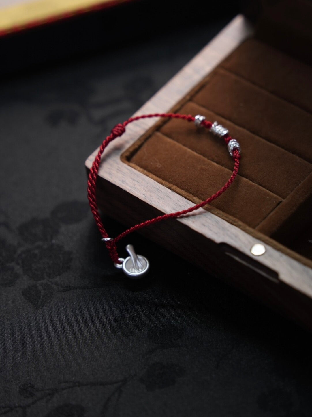 Silver Bowl Charm Braided Bracelet - Lumivault