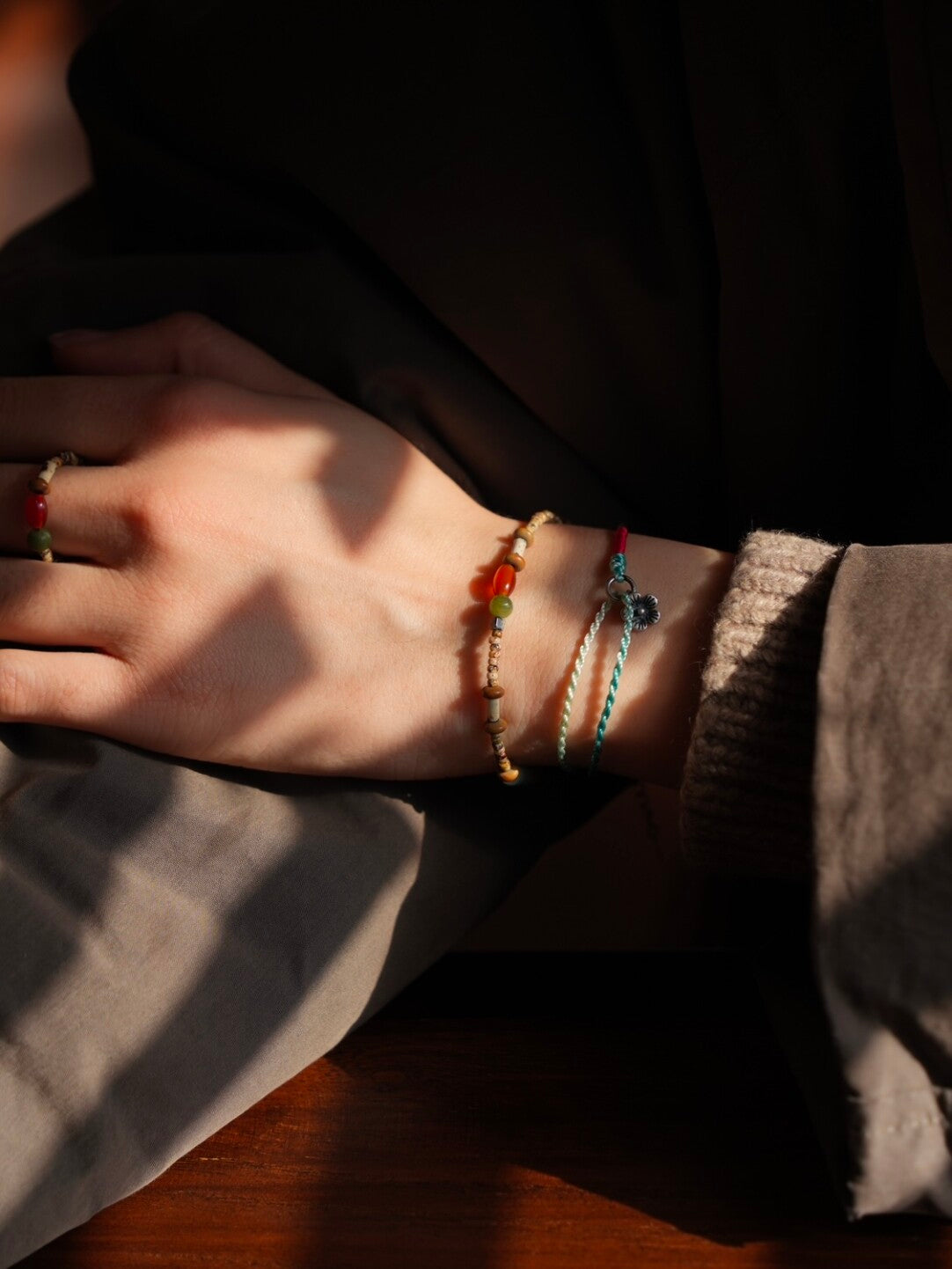 The Symphony of Nature Silver Braided Bracelet - Lumivault
