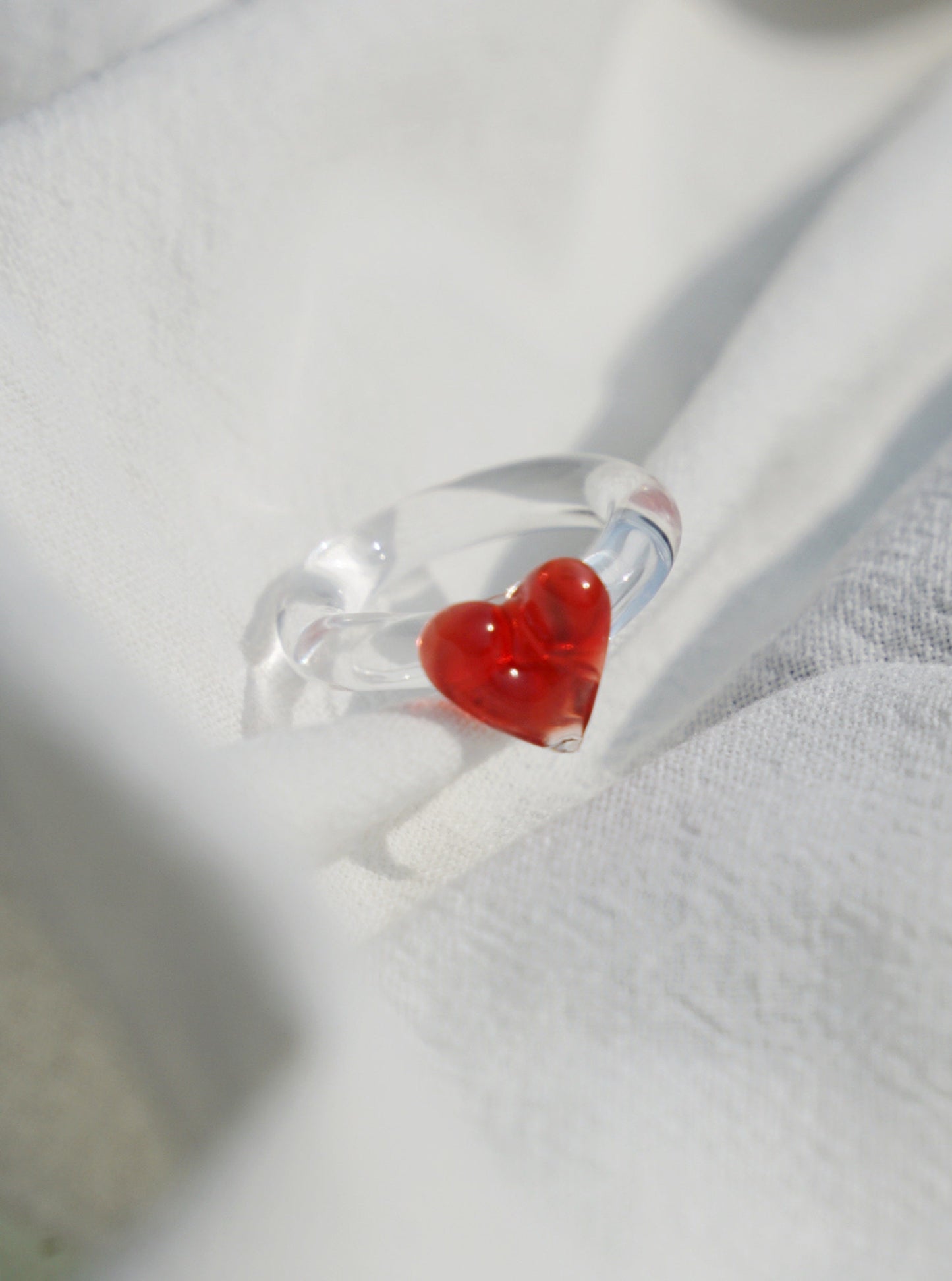 Sweetheart Glass Ring