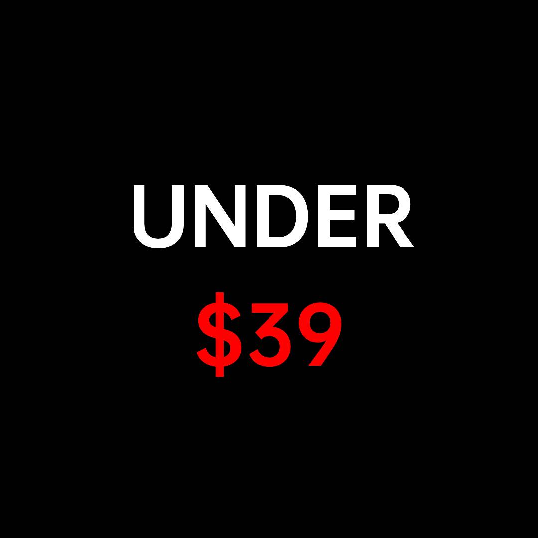 Under $39