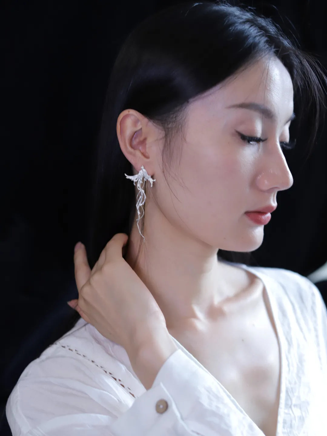Little Luan Bird Sterling Silver Earrings | US1002FW