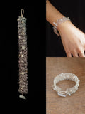 White Crystal Openwork Bracelet | GL30LC - Lumivault
