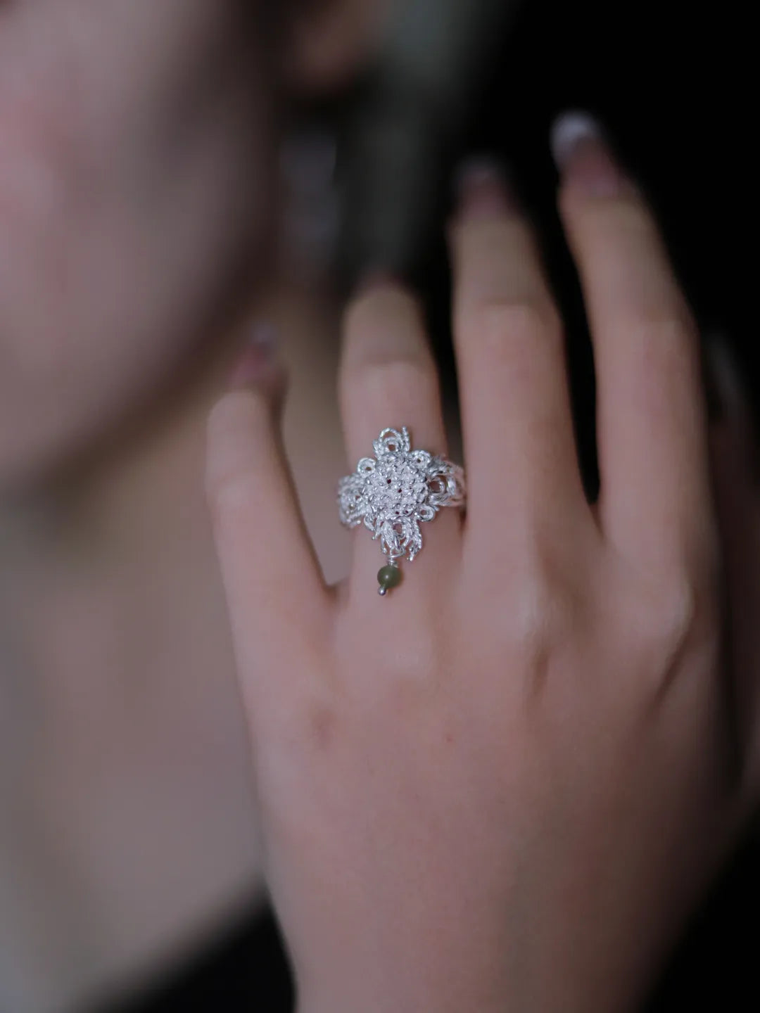 Woven Love Knot Sterling Silver Couple Rings | US1030CL