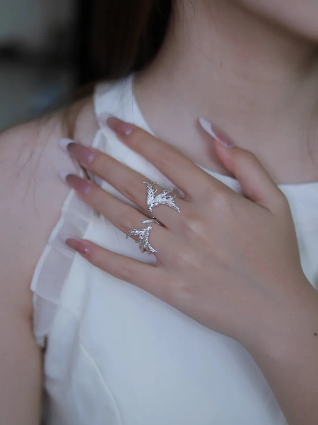 Qi Luan Sterling Silver Ring Set | US1016CK