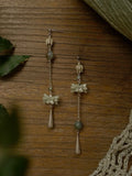 Silver Dew Spring Branch Tassel Earrings | GL32DB - Lumivault