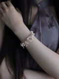 Morning Glory Branch Sterling Silver Bracelet | US1021BF