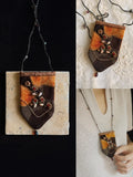Embroidered Silk Mini Pouch Necklace | GL52JR - Lumivault