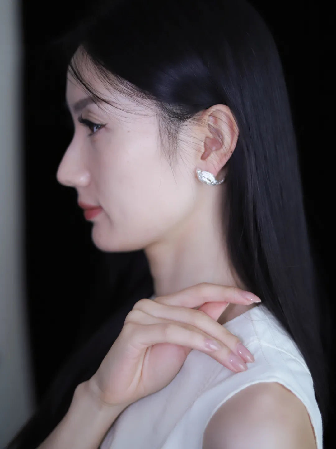 Wan Bird Sterling Silver Stud Earrings | US1004ZF
