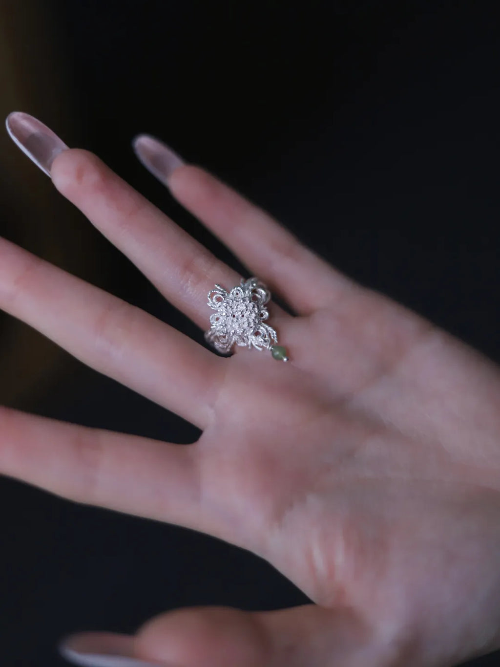 Woven Love Knot Sterling Silver Couple Rings | US1030CL