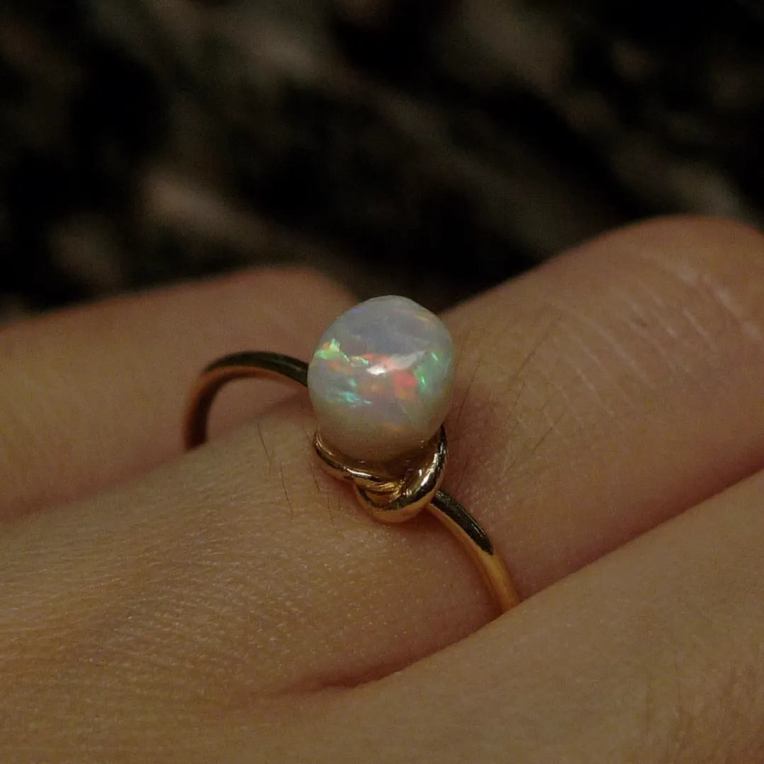 Luminous Secret Opal Acrylic Ring | GL29II - Lumivault