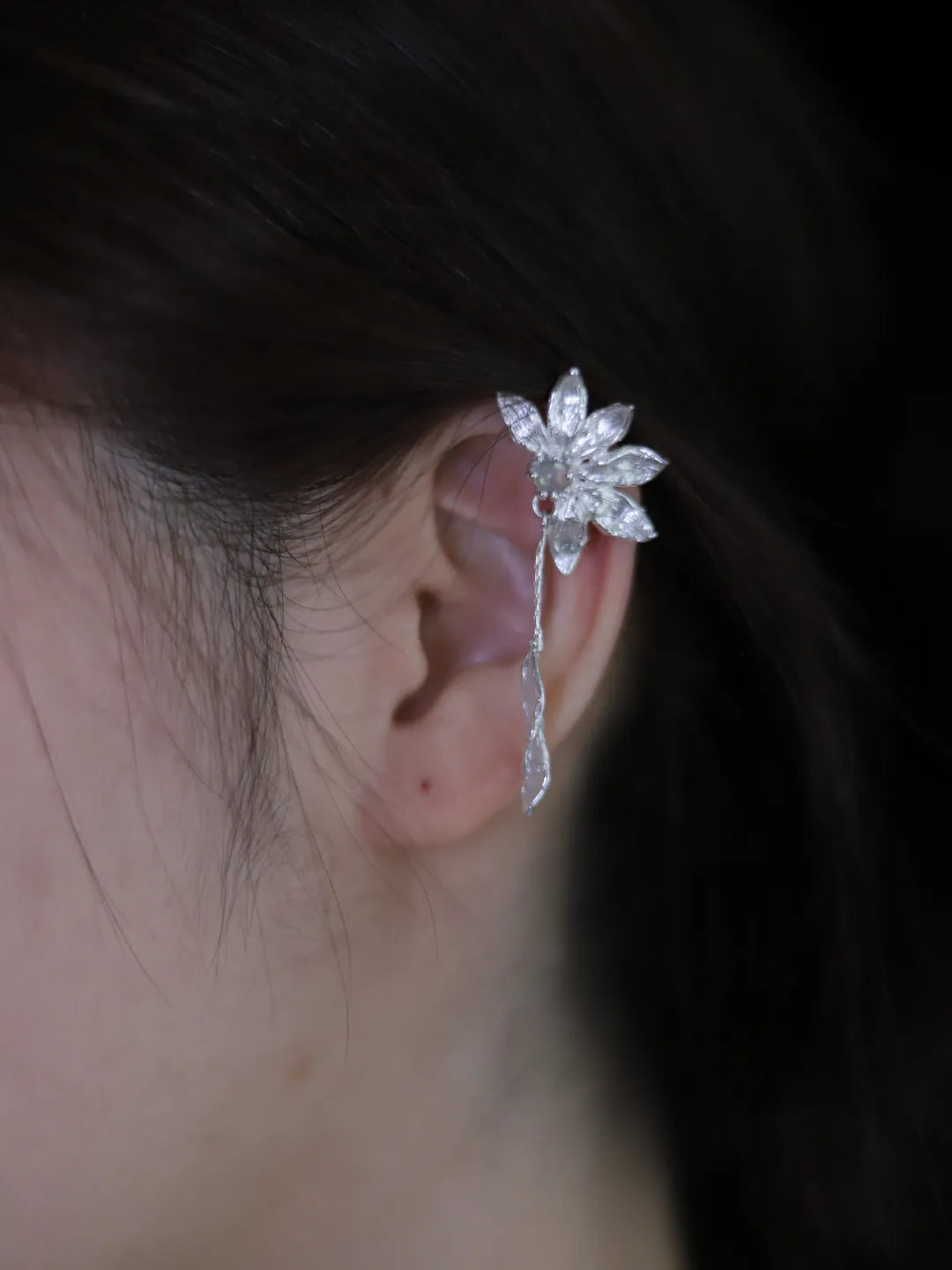 Moon Sunflower Sterling Silver Jewelry | US1007CQ