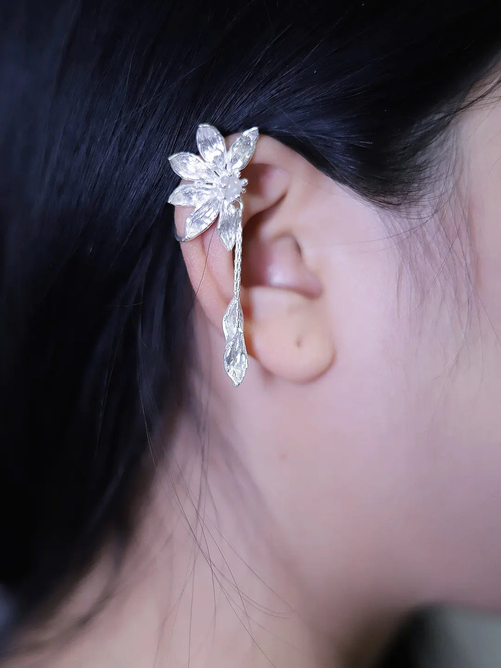 Moon Sunflower Sterling Silver Jewelry | US1007CQ