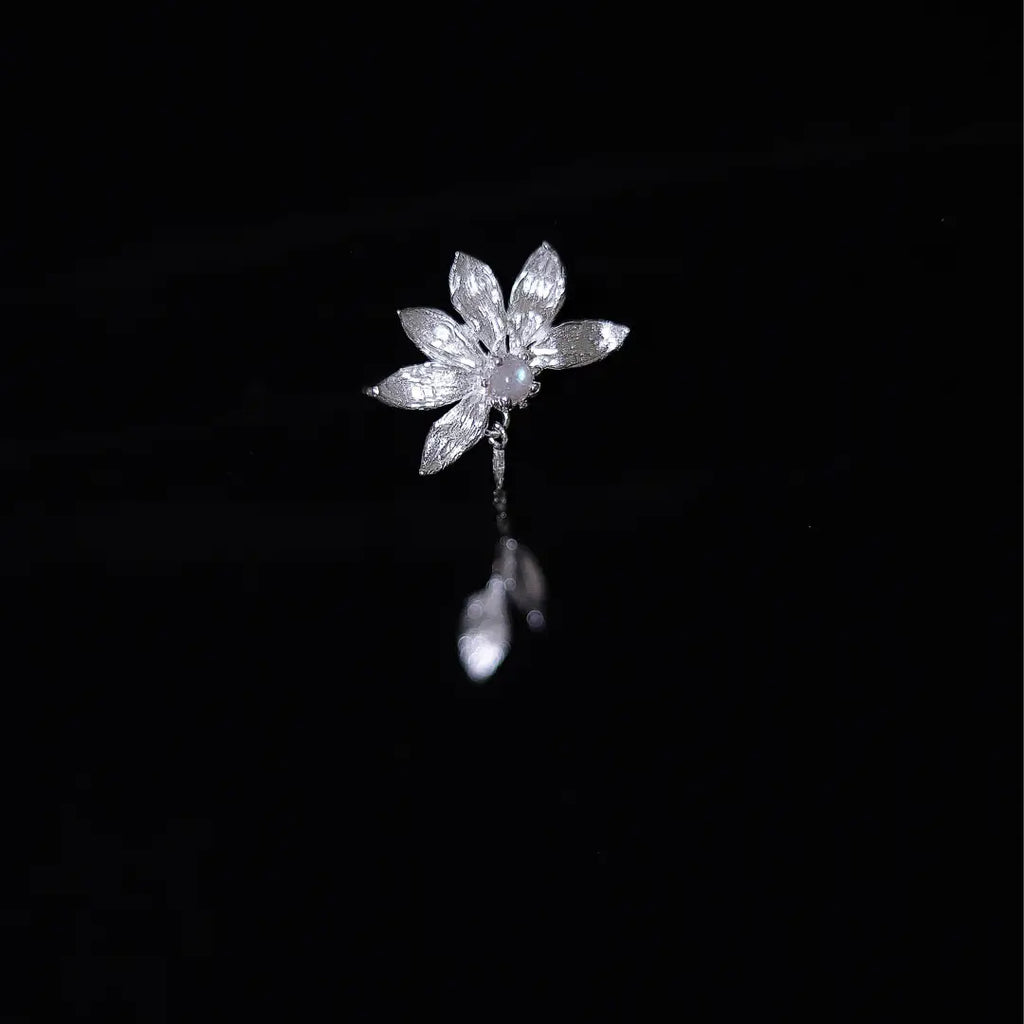 Moon Sunflower Sterling Silver Jewelry | US1007CQ