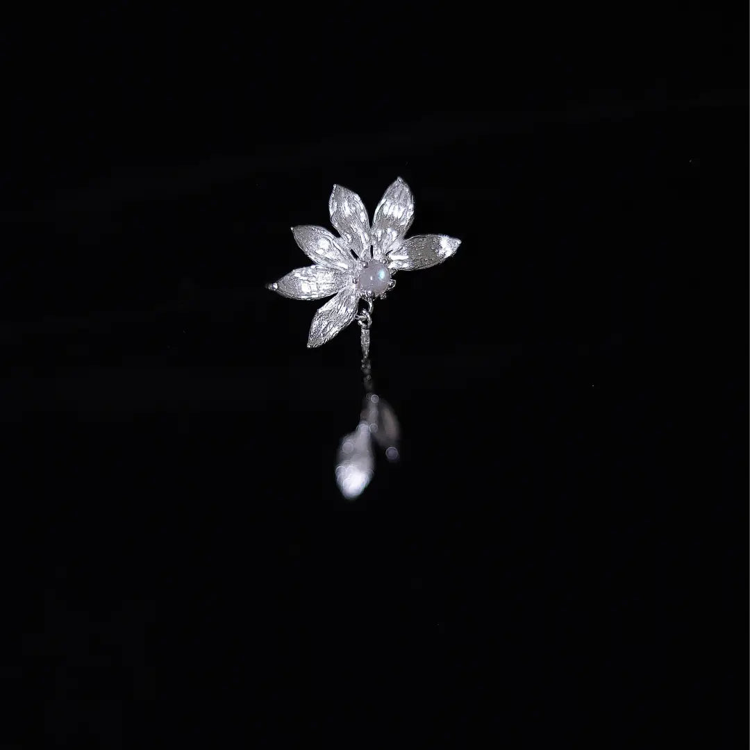 Moon Sunflower Sterling Silver Jewelry | US1007CQ