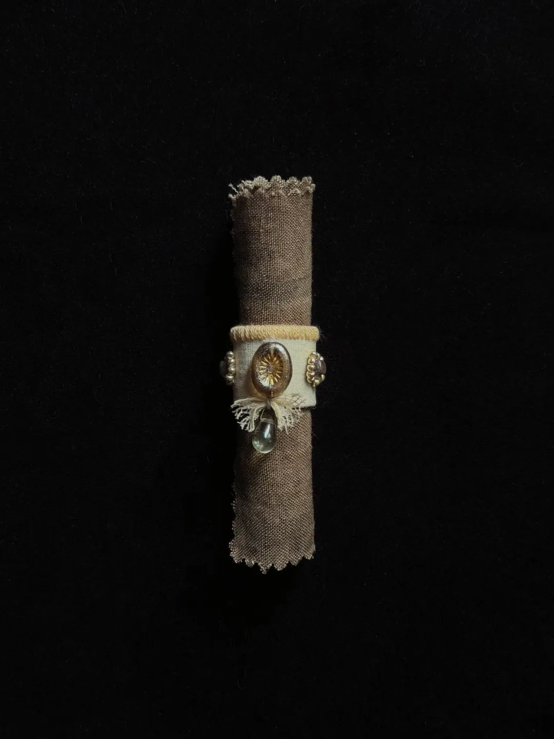 Vintage French Lace Textile Ring No. 3 | GL20JF - Lumivault