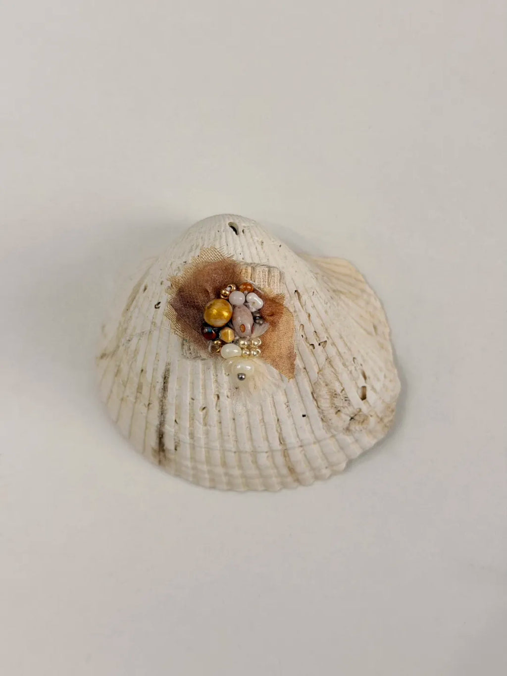 Vintage Embroidered Textile Ring | GL48HQ - Lumivault