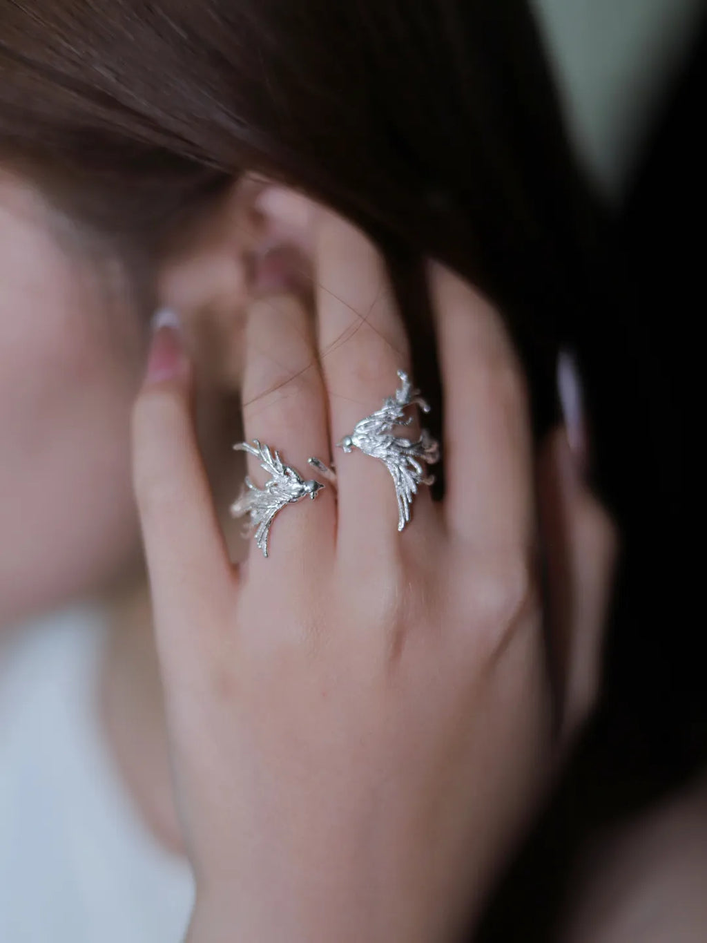 Qi Luan Sterling Silver Ring Set | US1016CK