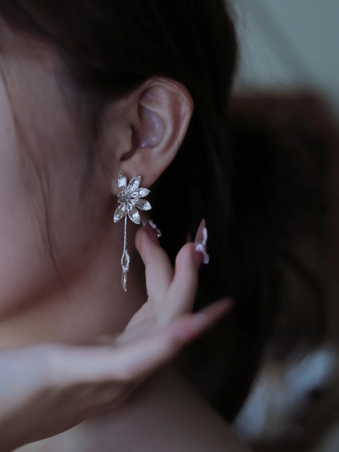 Moon Sunflower Sterling Silver Jewelry | US1007CQ