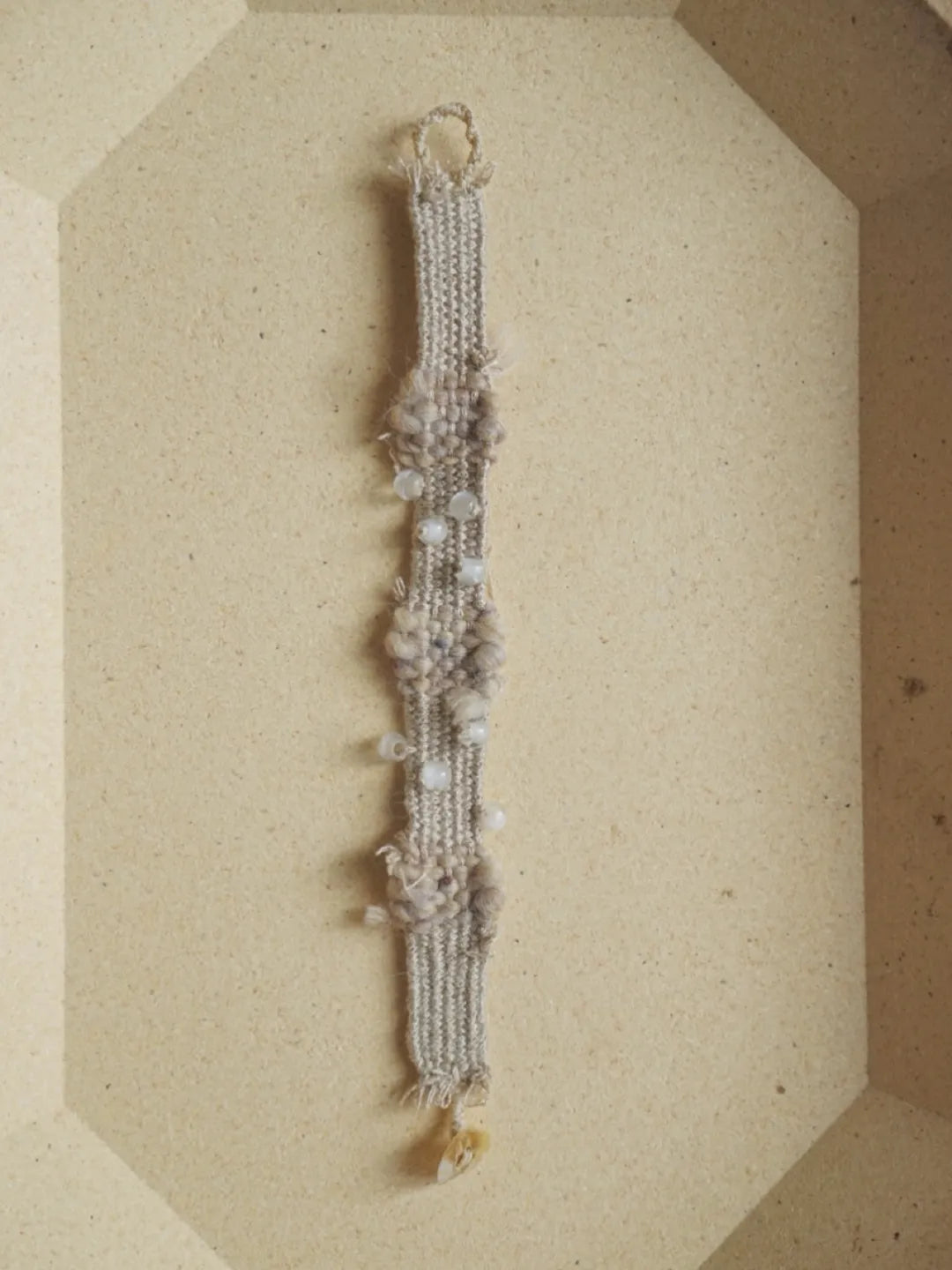 Adjustable White Crystal Woven Fiber Bracelet | GL40IL - Lumivault