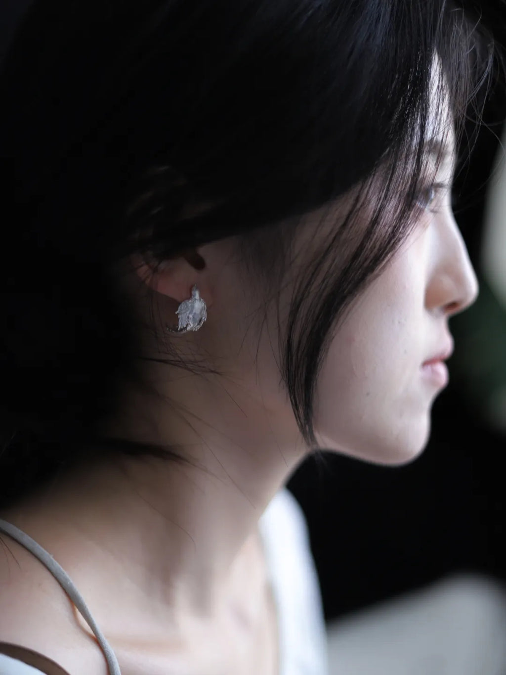 Wan Bird Sterling Silver Stud Earrings | US1004ZF