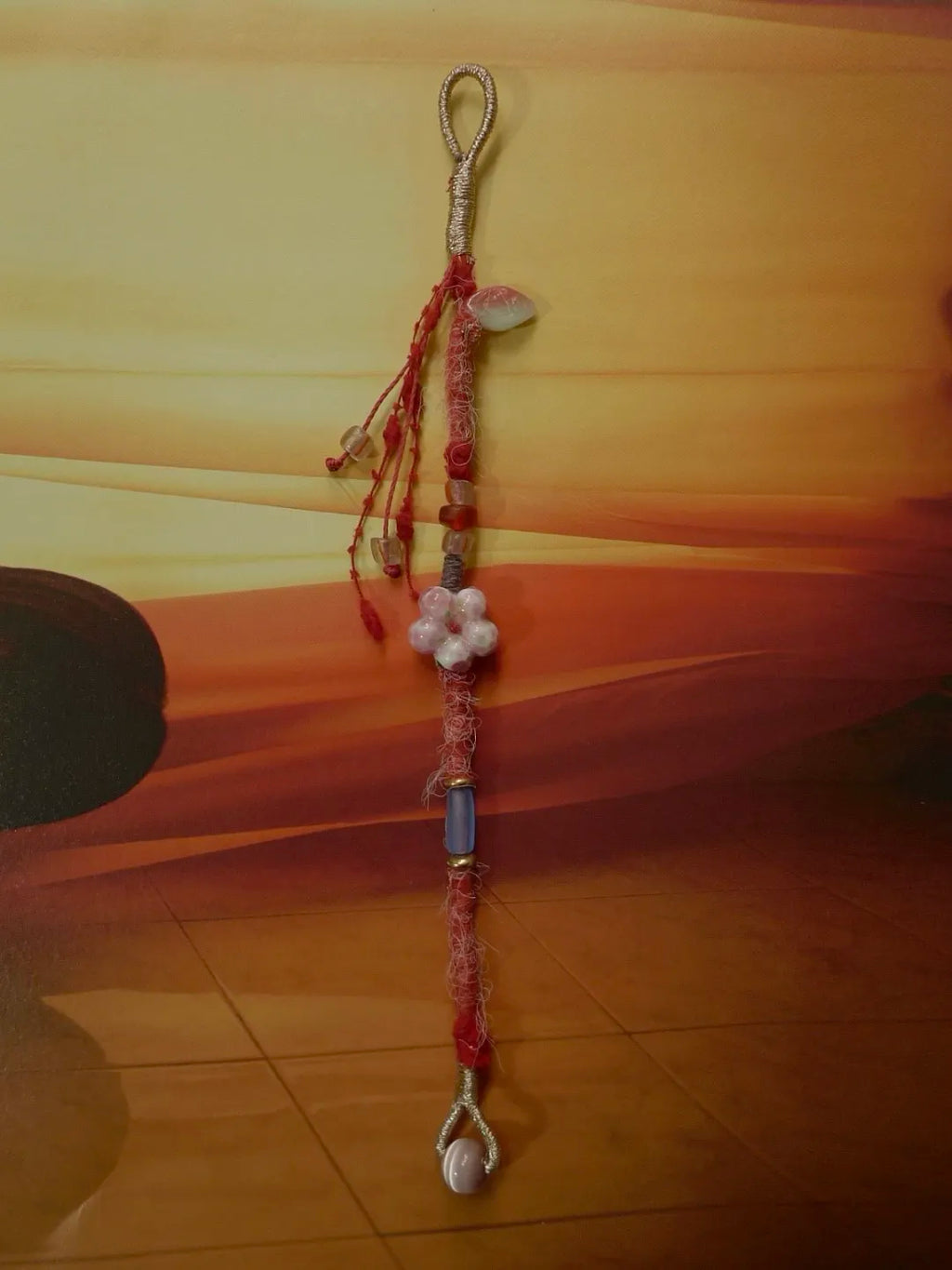 Plum Blossom Beaded Wrist Cord | GL21EI - Lumivault