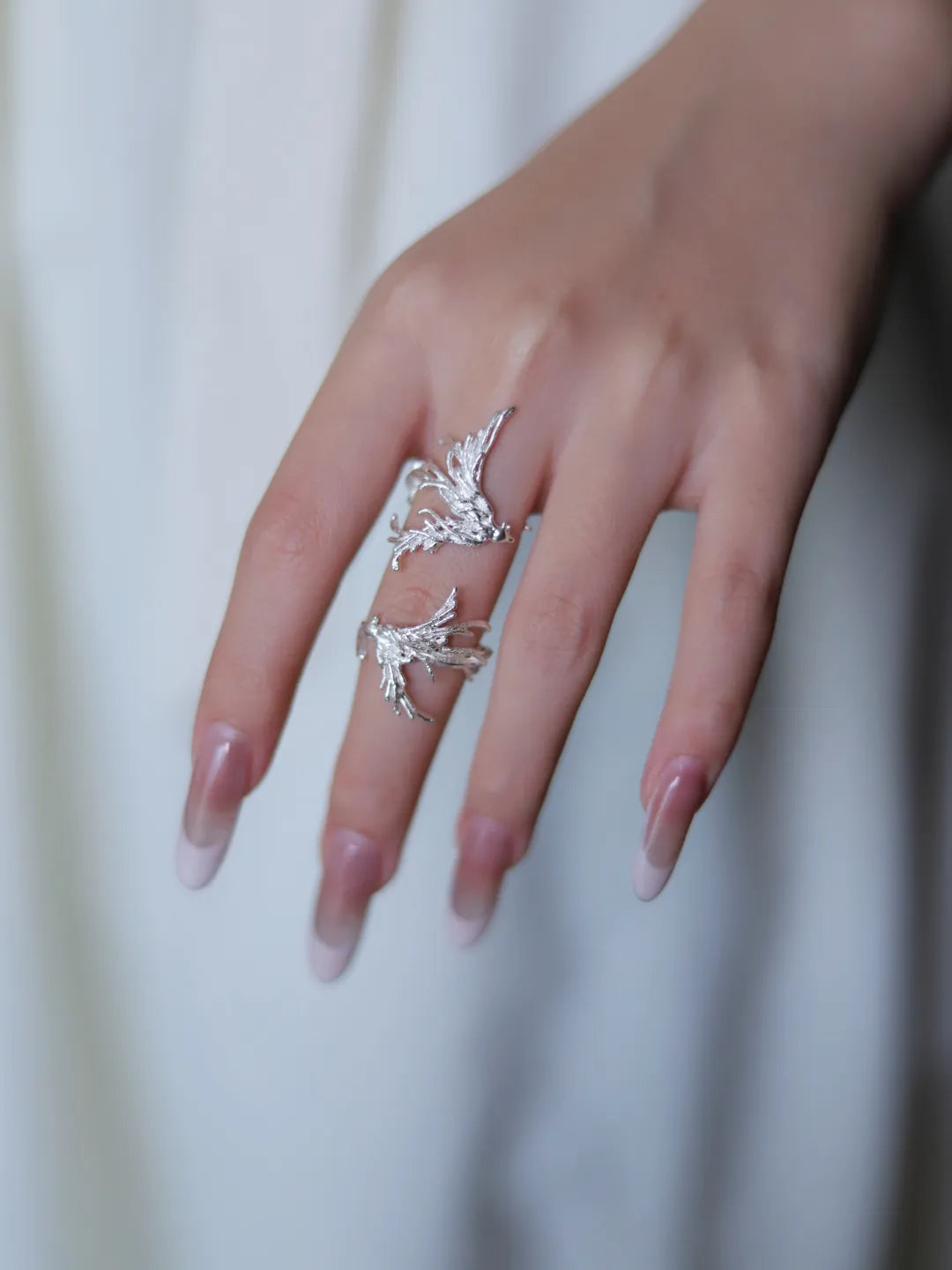Qi Luan Sterling Silver Ring Set | US1016CK