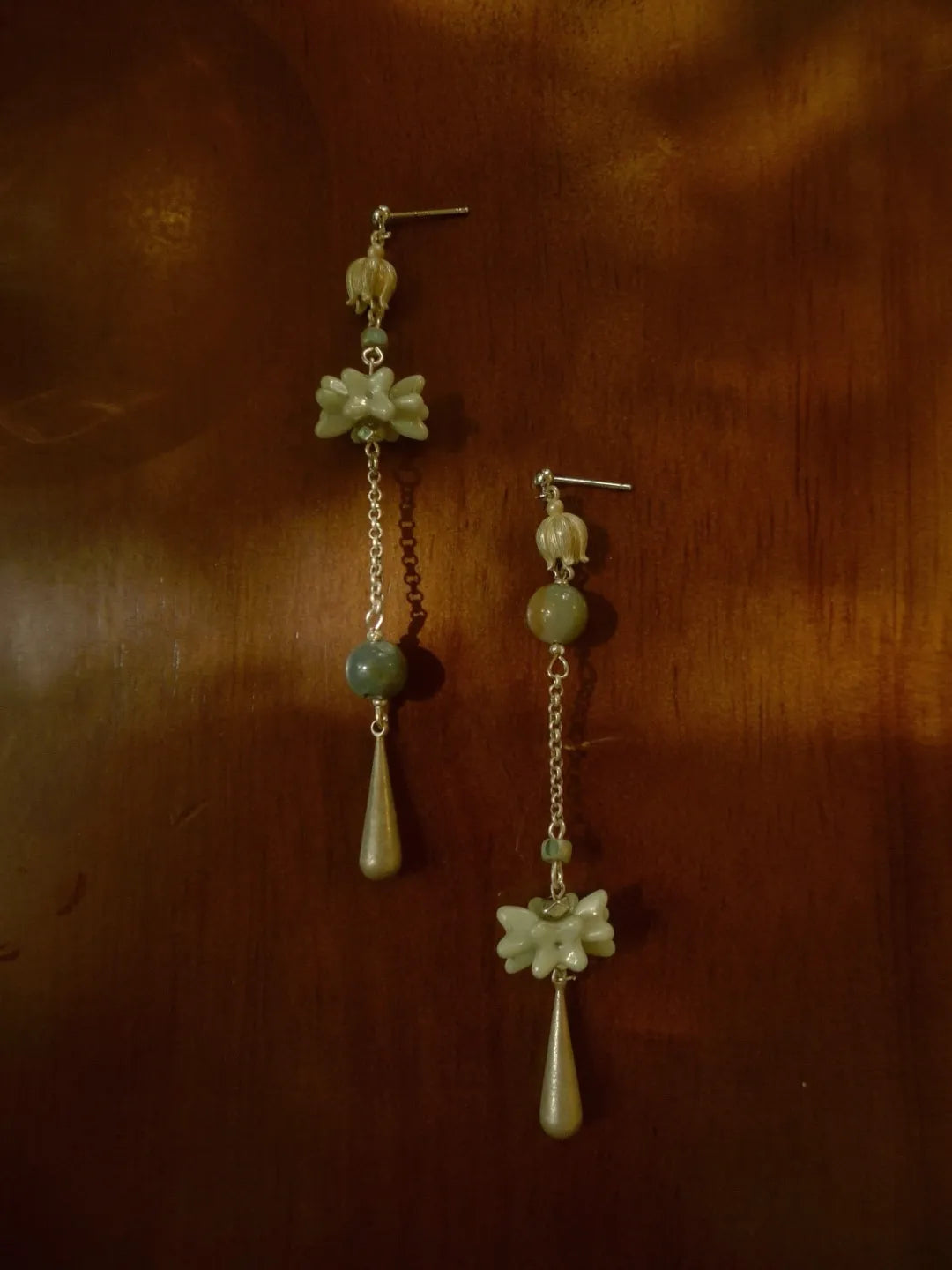 Silver Dew Spring Branch Tassel Earrings | GL32DB - Lumivault