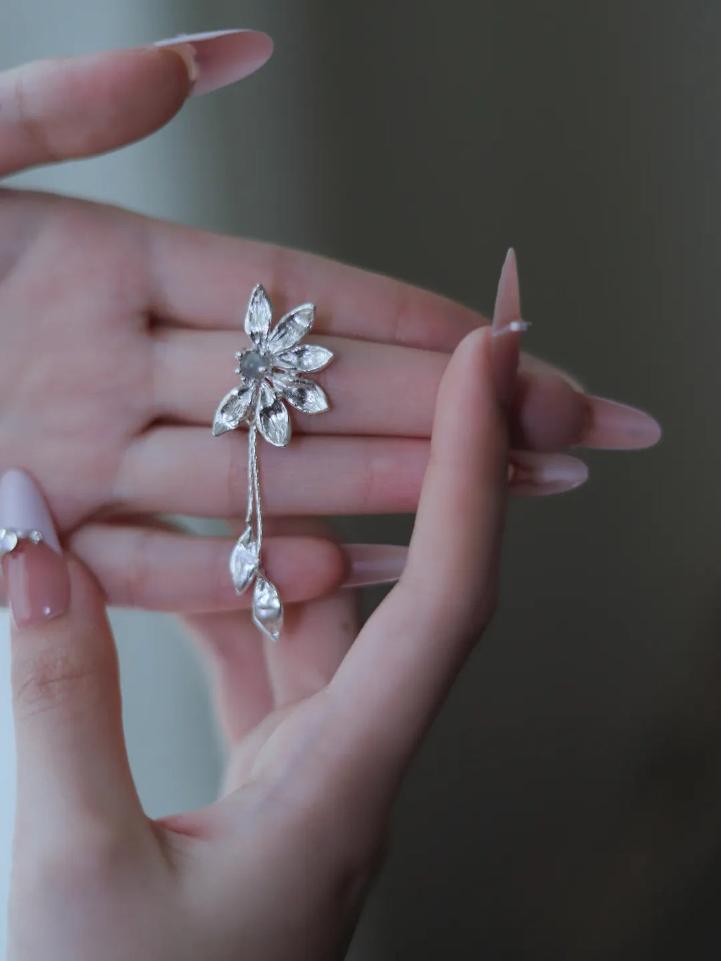 Moon Sunflower Sterling Silver Jewelry | US1007CQ