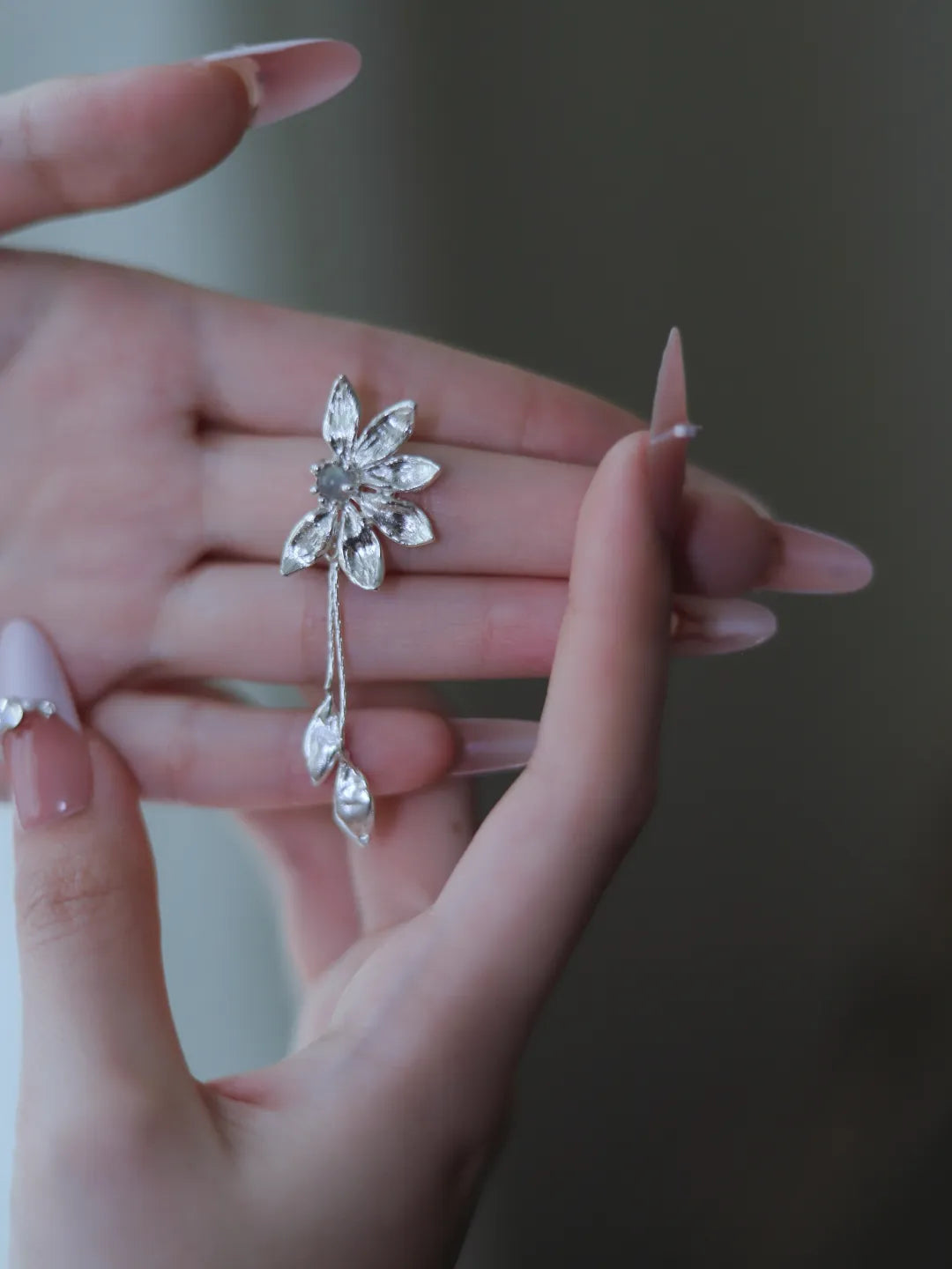 Moon Sunflower Sterling Silver Jewelry | US1007CQ