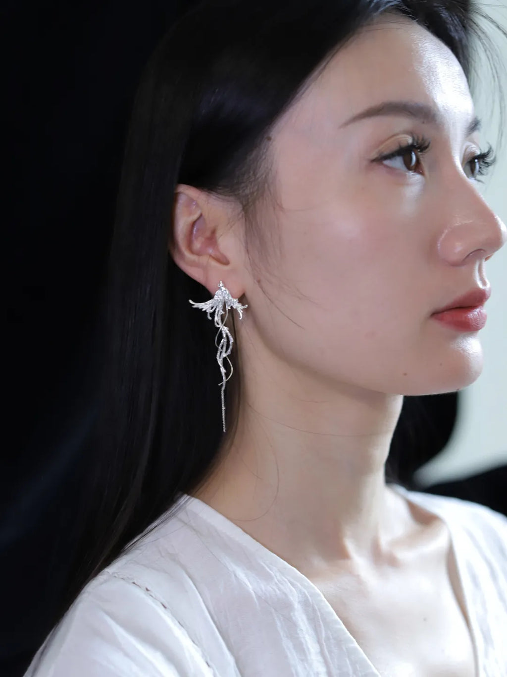 Little Luan Bird Sterling Silver Earrings | US1002FW