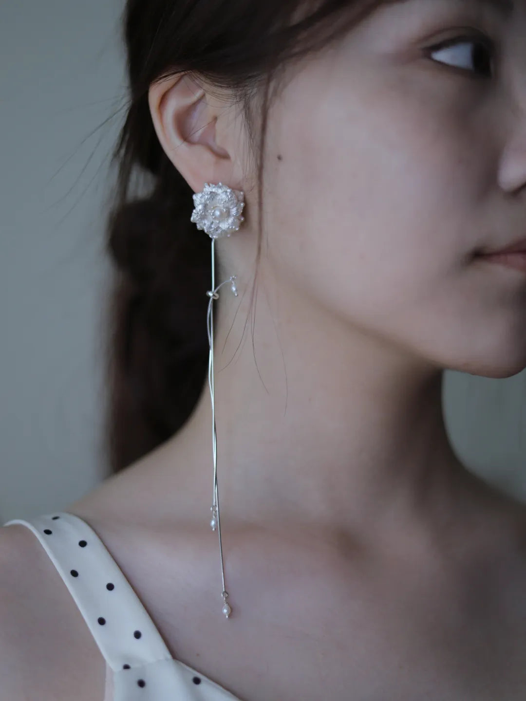 Prosperity Flower Sterling Silver Earrings | US1015EN