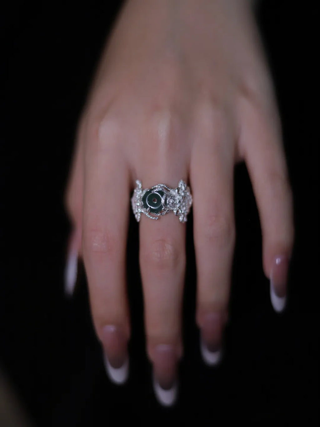 Woven Love Knot Sterling Silver Couple Rings | US1030CL